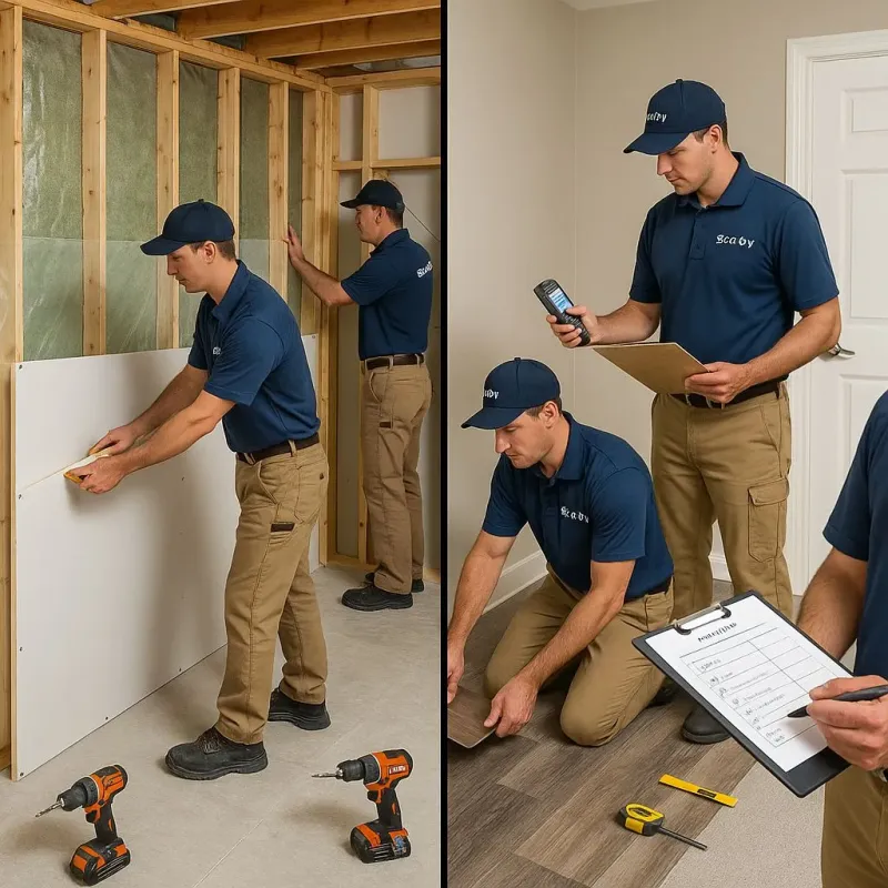 Repairs and Reconstruction process in Peralta, NM